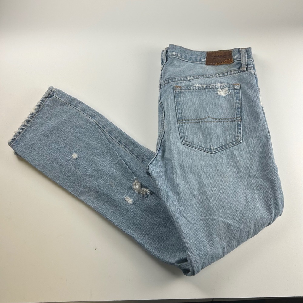 Denim & Supply Ralph Lauren WMNS 29 Distressed Boyfriend Jeans Kendrick Wash